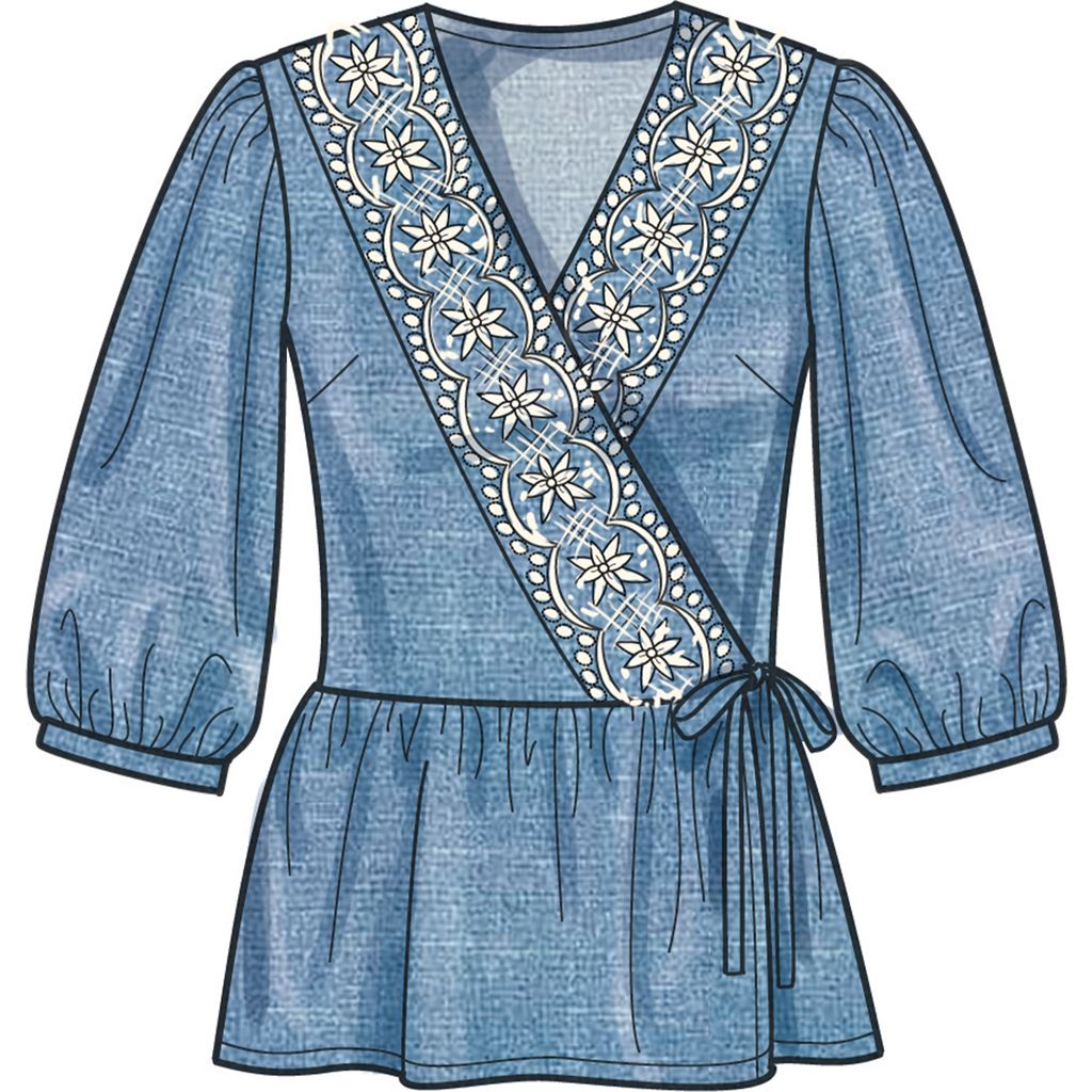 New Look Sewing Pattern N6720 Misses Tops 6720 Image 3 From Patternsandplains.com