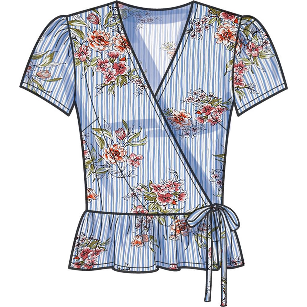 New Look Sewing Pattern N6720 Misses Tops 6720 Image 4 From Patternsandplains.com