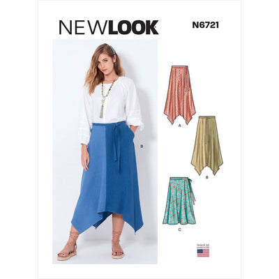New Look Sewing Pattern N6721 Misses Skirts 6721 Image 1 From Patternsandplains.com