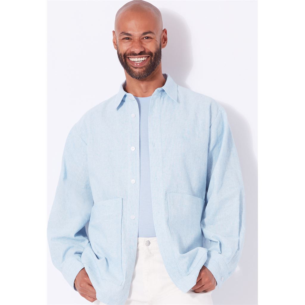 New Look Sewing Pattern N6724 Unisex Shirt 6724 Image 4 From Patternsandplains.com