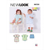New Look Sewing Pattern N6725 Babies Separates 6725 Image 1 From Patternsandplains.com