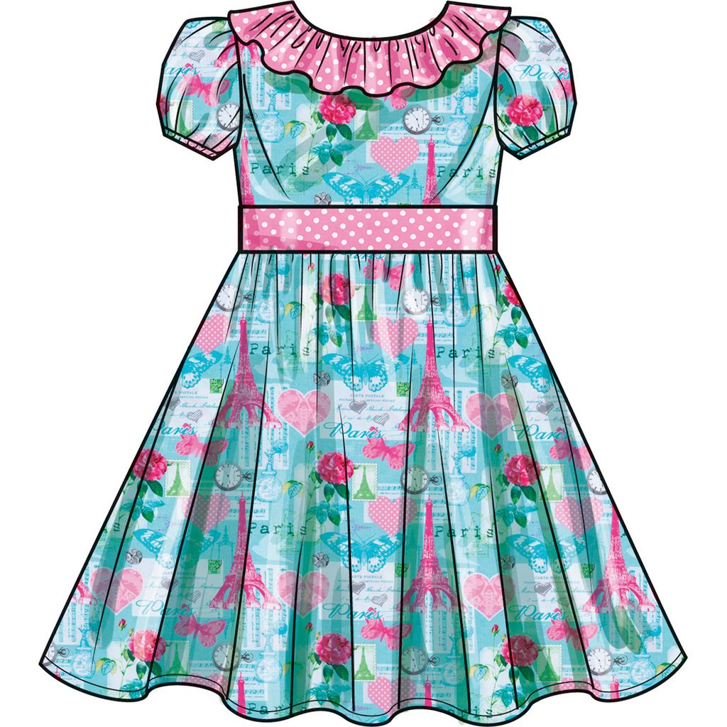 New Look Sewing Pattern N6726 Toddlers and Childrens Dresses 6726 Image 3 From Patternsandplains.com