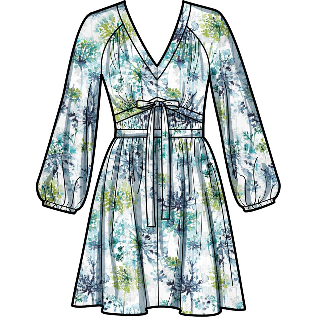 New Look Sewing Pattern N6728 Misses Dress in Two Lengths 6728 Image 4 From Patternsandplains.com