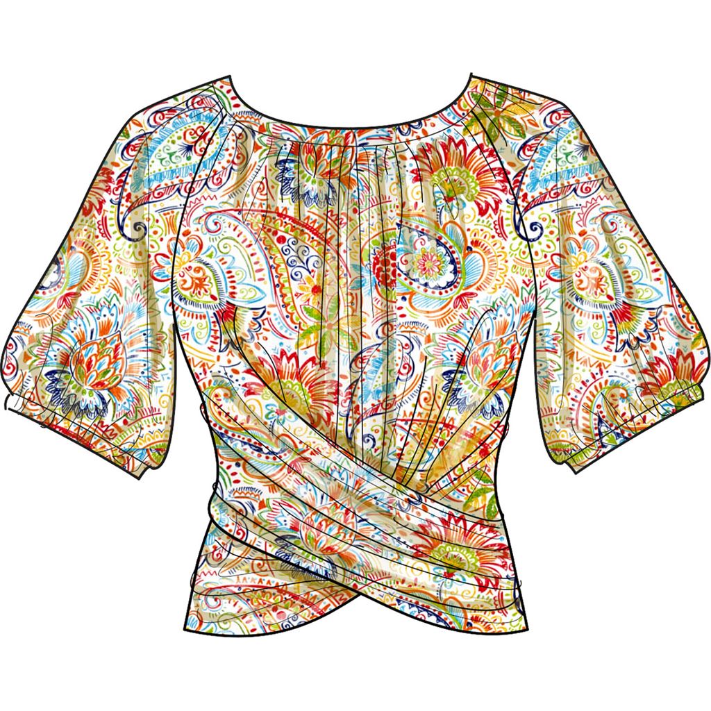 New Look Sewing Pattern N6733 Misses Knit Tops 6733 Image 4 From Patternsandplains.com