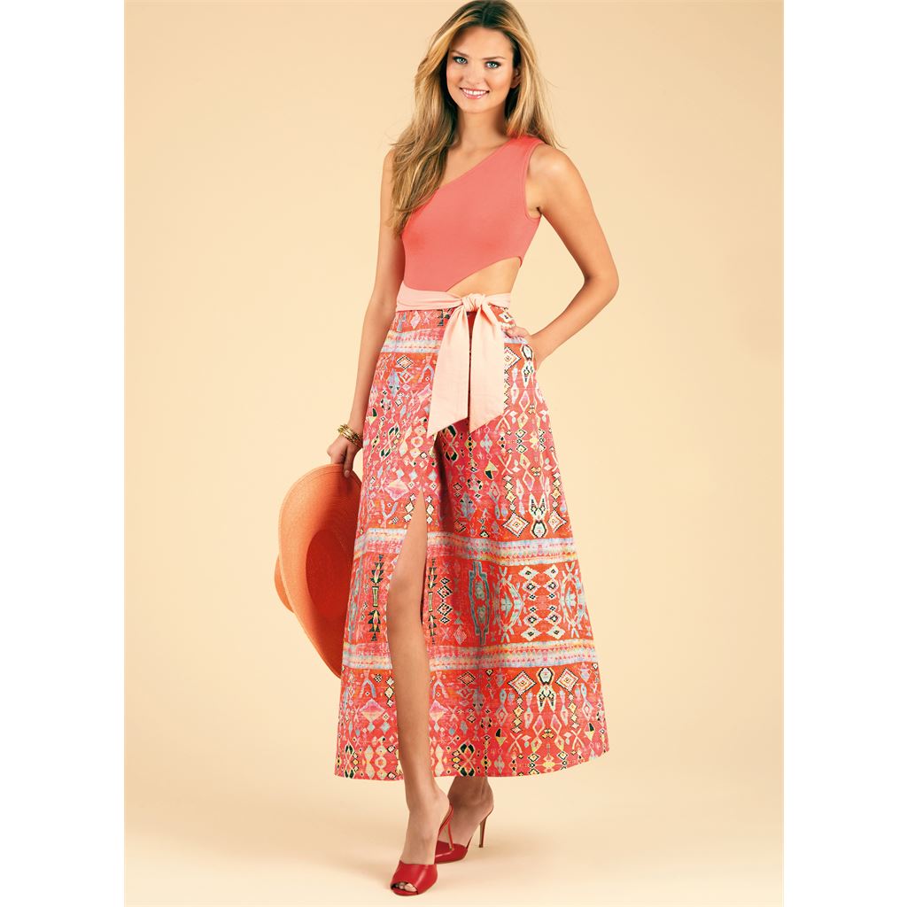 New Look Sewing Pattern N6734 Misses Swimsuit and Wrap Skirt 6734 Image 2 From Patternsandplains.com