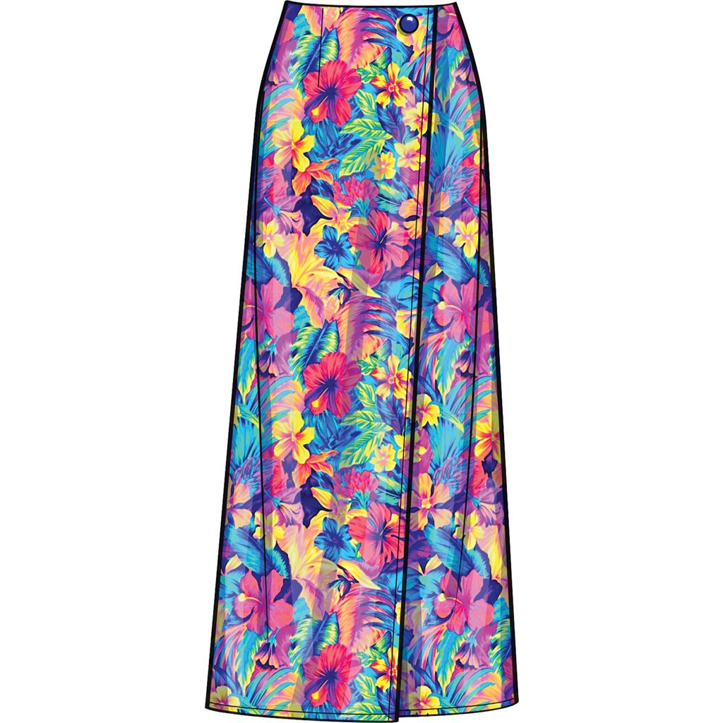 New Look Sewing Pattern N6734 Misses Swimsuit and Wrap Skirt 6734 Image 6 From Patternsandplains.com