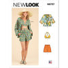 New Look Sewing Pattern N6737 Misses Jacket Wrap Halter Top and Shorts 6737 Image 1 From Patternsandplains.com