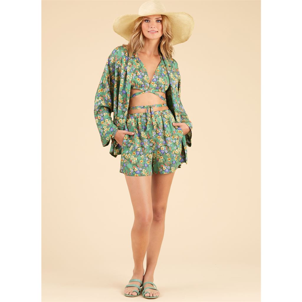 New Look Sewing Pattern N6737 Misses Jacket Wrap Halter Top and Shorts 6737 Image 7 From Patternsandplains.com