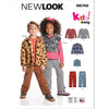 New Look Sewing Pattern N6746 Childrens Knit Top Jacket Vest and Cargo Pants 6746 Image 1 From Patternsandplains.com