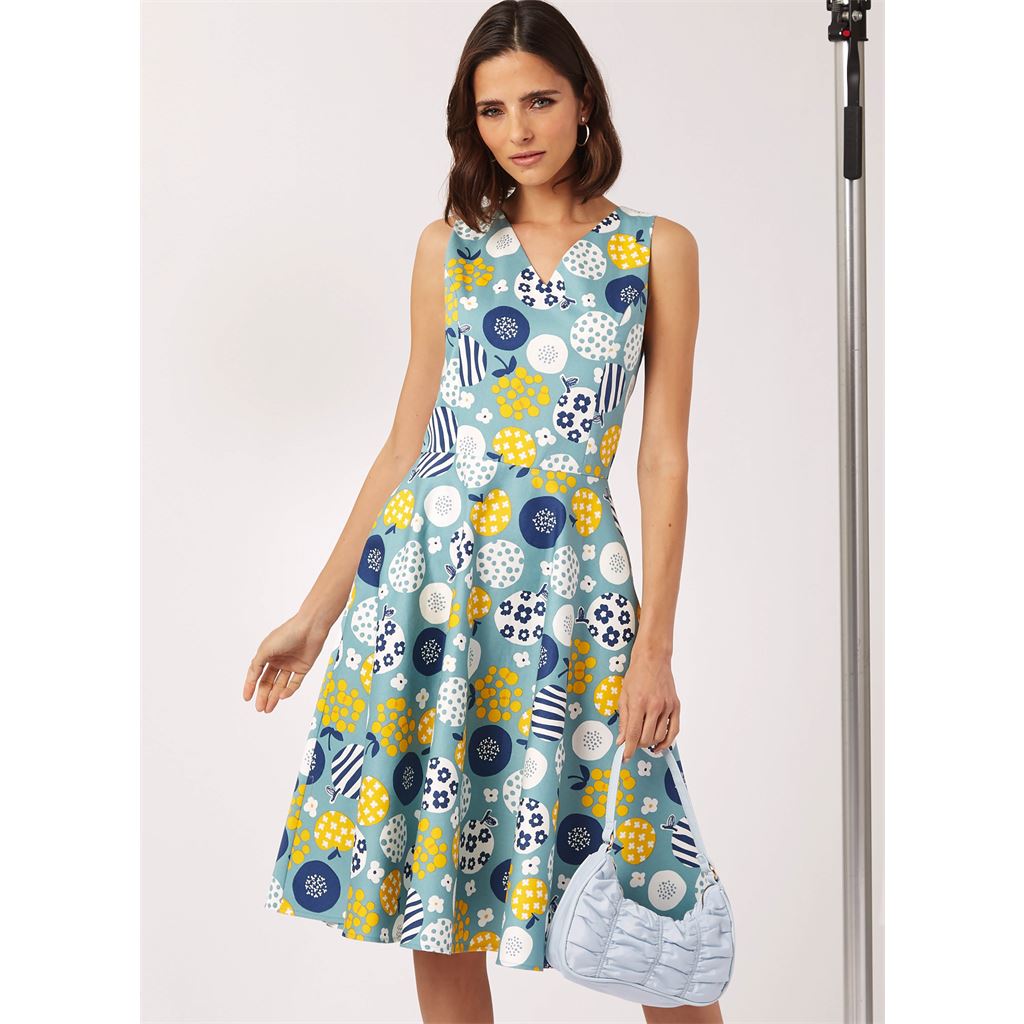 New Look Sewing Pattern N6748 Misses Dress With Sleeve Variations 6748 Image 2 From Patternsandplains.com