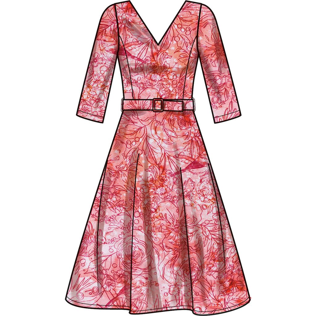 New Look Sewing Pattern N6748 Misses Dress With Sleeve Variations 6748 new-look-sewing-pattern-n6748-misses-dress-with-sleeve-variations-6748