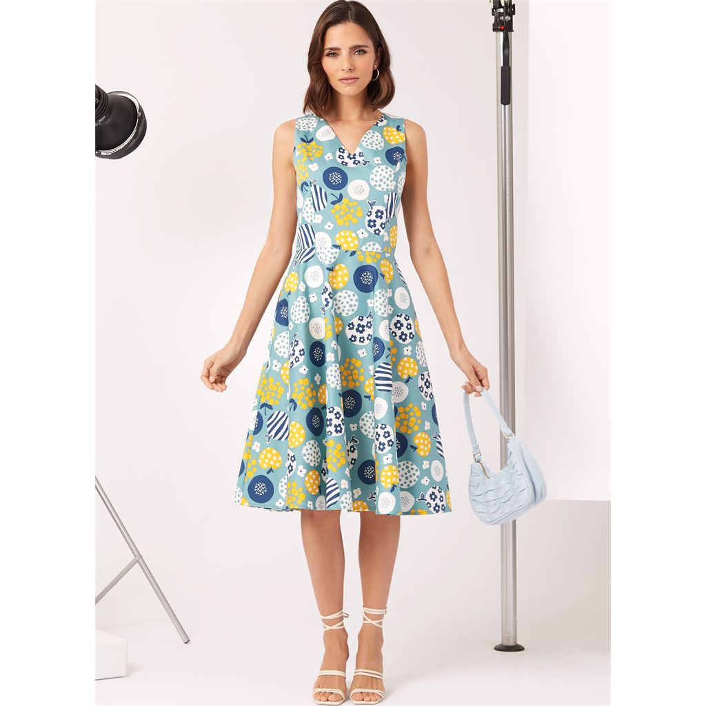 New Look Sewing Pattern N6748 Misses Dress With Sleeve Variations 6748 Image 5 From Patternsandplains.com