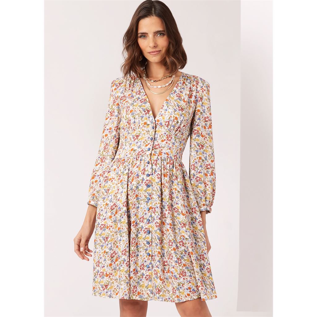 New Look Sewing Pattern N6749 Misses Dress With Sleeve Variations 6749 Image 2 From Patternsandplains.com