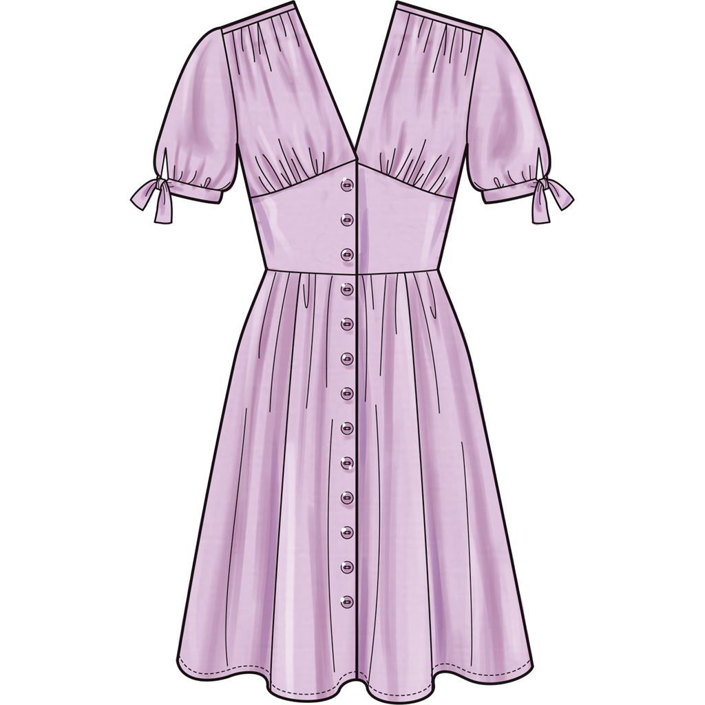 New Look Sewing Pattern N6749 Misses Dress With Sleeve Variations 6749 Image 3 From Patternsandplains.com