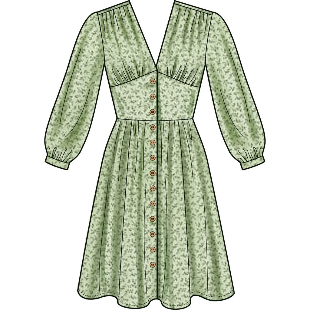 New Look Sewing Pattern N6749 Misses Dress With Sleeve Variations 6749 Image 4 From Patternsandplains.com