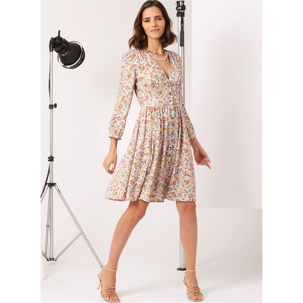 New Look Sewing Pattern N6749 Misses Dress With Sleeve Variations 6749 Image 5 From Patternsandplains.com