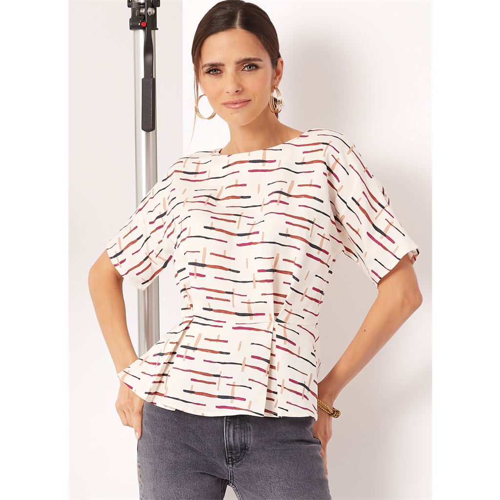 New Look Sewing Pattern N6753 Misses Top With Sleeve Variations 6753 Image 2 From Patternsandplains.com