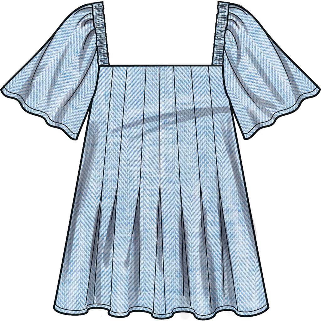 New Look Sewing Pattern N6754 Misses Top With Sleeve Variations 6754 Image 4 From Patternsandplains.com