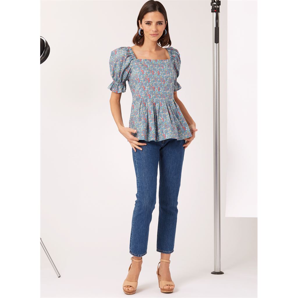 New Look Sewing Pattern N6754 Misses Top With Sleeve Variations 6754 Image 5 From Patternsandplains.com