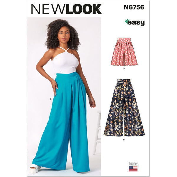 New Look Sewing Pattern N6756 Misses' Shorts and Pants 6756 - Patterns ...