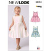 New Look Sewing Pattern N6763 Childrens Dress 6763 Image 1 From Patternsandplains.com