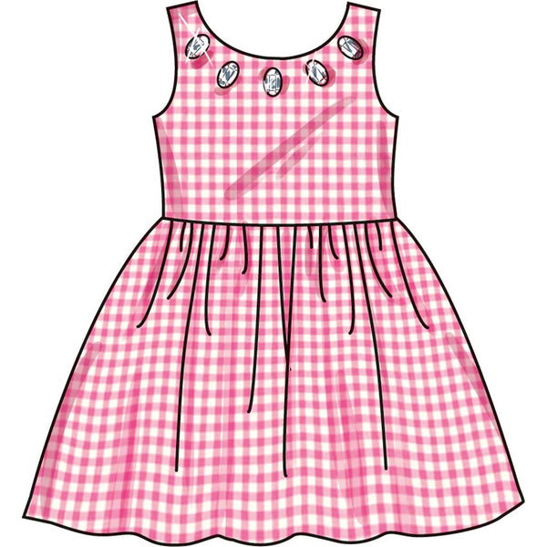 New Look Sewing Pattern N6763 Children's Dress 6763 - Patterns and Plains