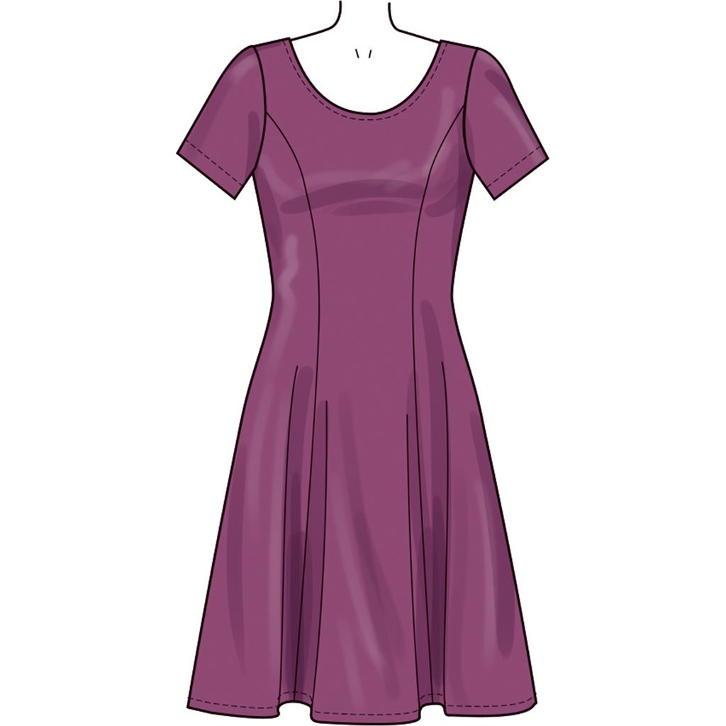 New Look Sewing Pattern N6765 Misses Knit Dresses 6765 Image 3 From Patternsandplains.com