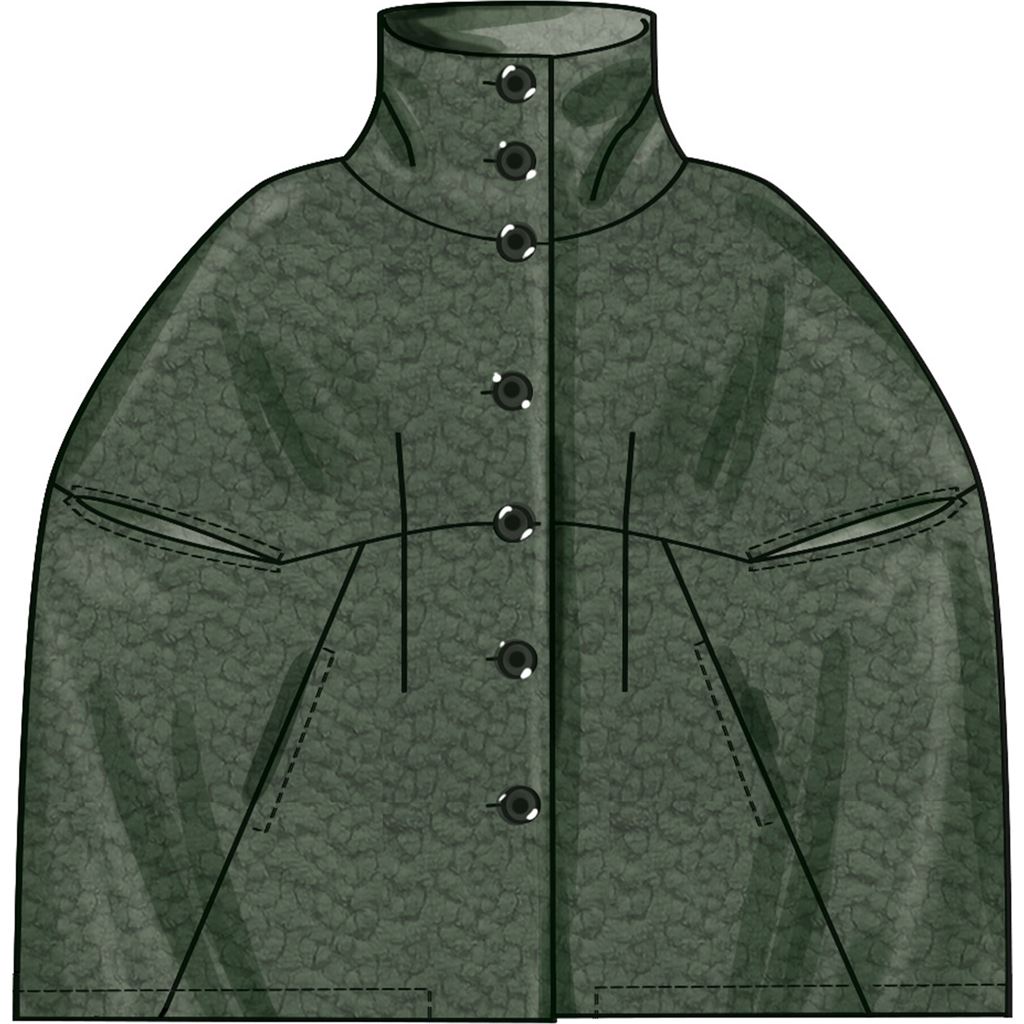 New Look Sewing Pattern N6768 Misses Cape 6768 Image 3 From Patternsandplains.com