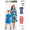 New Look Sewing Pattern N6773 Childrens and Girls Knit Dresses 6773 Image 1 From Patternsandplains.com