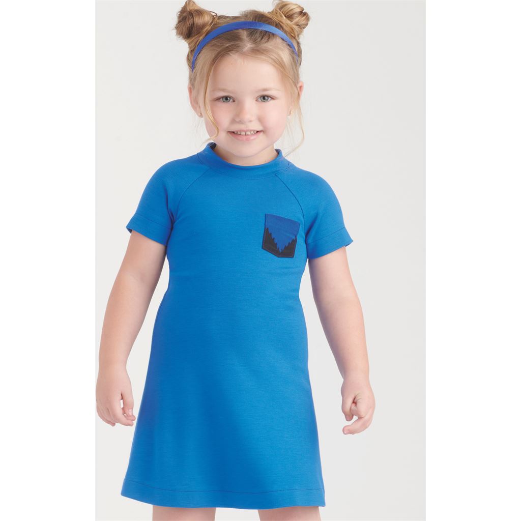 New Look Sewing Pattern N6773 Childrens and Girls Knit Dresses 6773 Image 5 From Patternsandplains.com