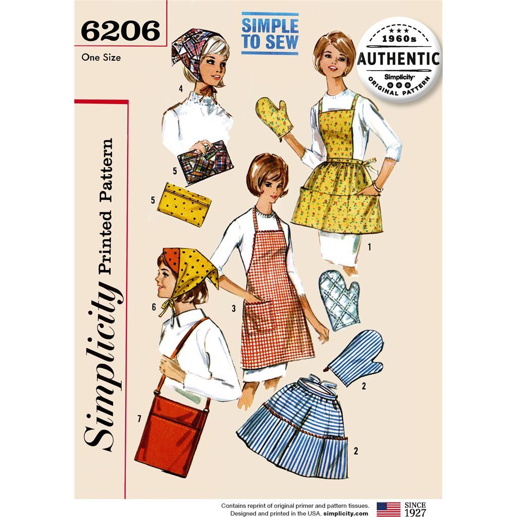 Pattern S6206 Vintage Gift and Accessories 6206 Image 1 From Patternsandplains.com