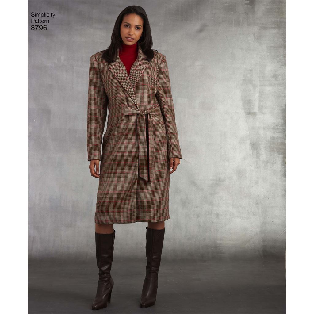Pattern S8796 Misses Petite Lined Coat 8796 Image 2 From Patternsandplains.com