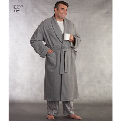 Pattern S8804 Womens and Mens Robe and Pants 8804 Image 2 From Patternsandplains.com