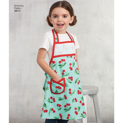 Pattern S8815 Childs and Misses Apron 8815 Image 5 From Patternsandplains.com