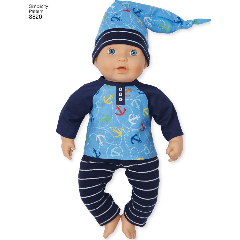 Pattern S8820 15 Baby Doll Clothes 8820 Image 3 From Patternsandplains.com