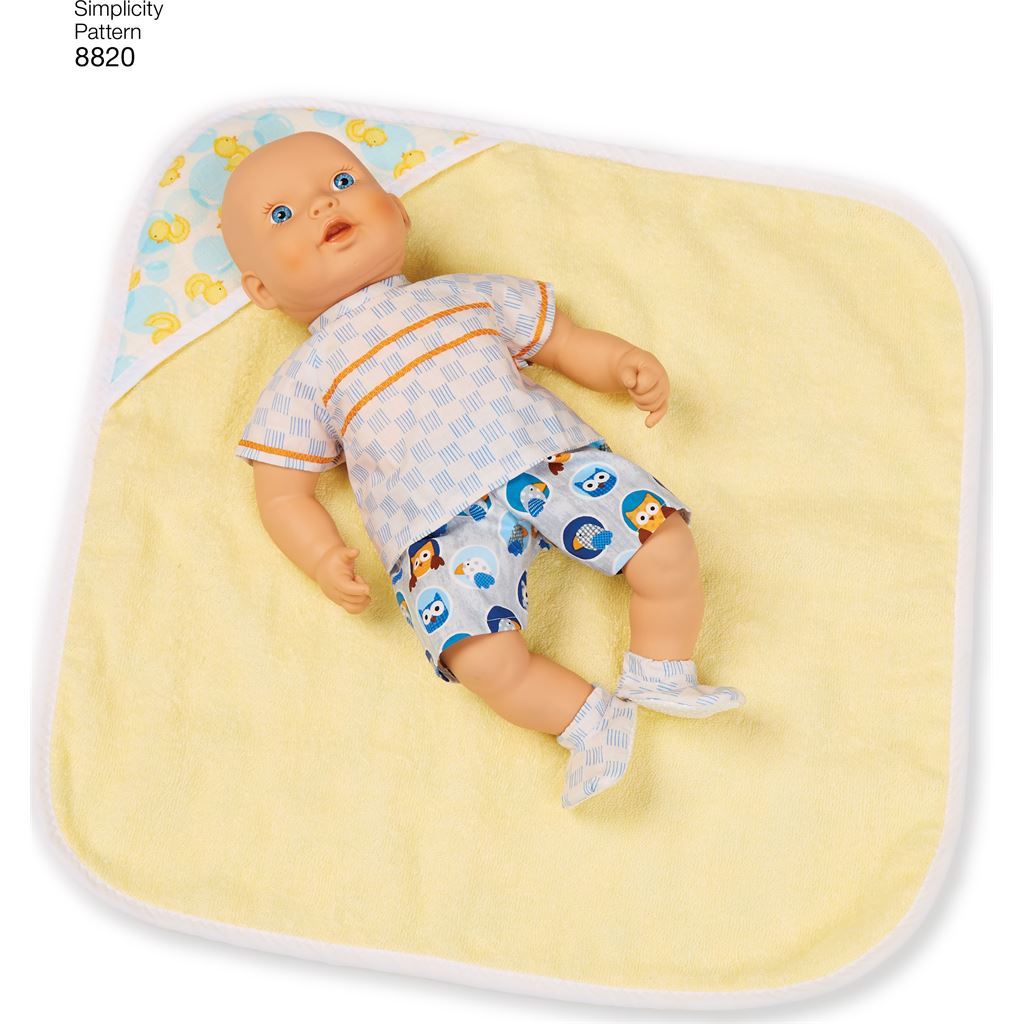Pattern S8820 15 Baby Doll Clothes 8820 Image 7 From Patternsandplains.com
