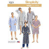 Simplicity Pattern 1021 Mens Classic Pajamas and Robe Image 1 From Patternsandplains.com