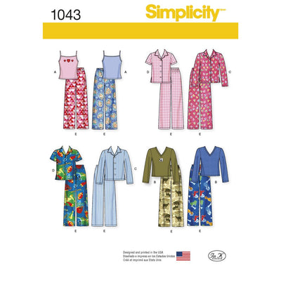 Simplicity Pattern 1043 Childs Girls and Boys Separates Image 1 From Patternsandplains.com