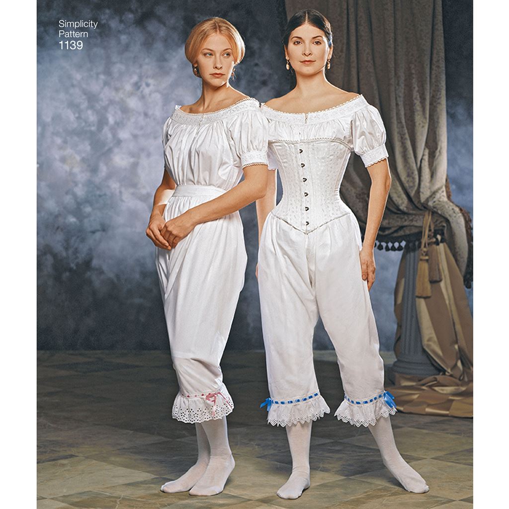 Simplicity Pattern 1139 Womens Civil War Undergarments Image 1 From Patternsandplains.com