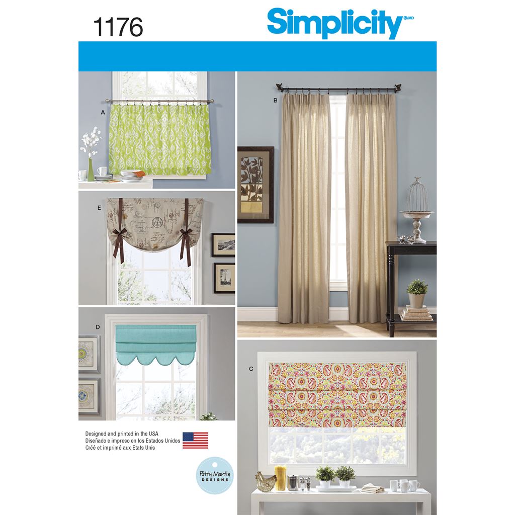 Simplicity Pattern 1176 Window Treatments Image 1 From Patternsandplains.com