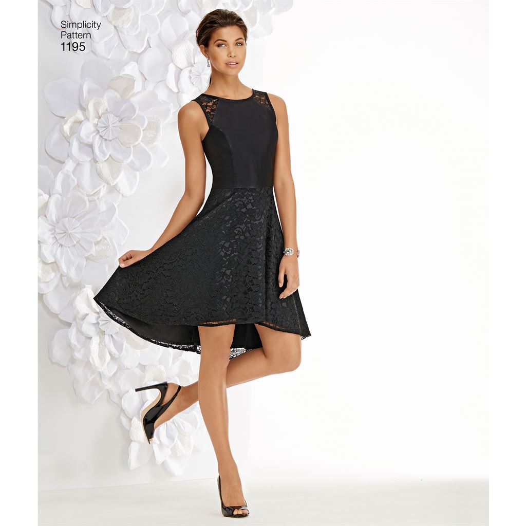 Simplicity Pattern 1195 Women's and Petite Special Occasion Dress - Patterns and Plains Simplicity Pattern 1195 Women's and Petite Special Occasion Dress - Patterns and Plains