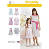Simplicity Pattern 1211 Childs and Girls Dress in two lengths Image 1 From Patternsandplains.com
