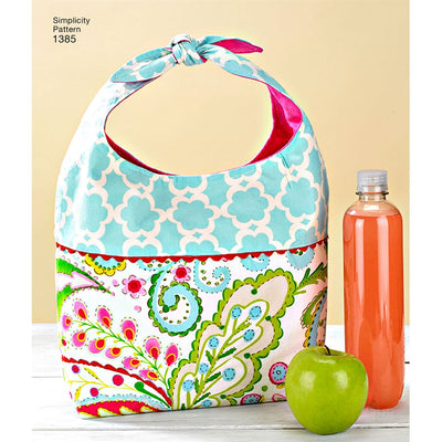 Simplicity Pattern 1385 Art Caddies Lunch Bags and Snack Bag Image 1 From Patternsandplains.com