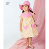 Simplicity Pattern 1450 Toddlers Dress Top Panties and Hat Image 1 From Patternsandplains.com