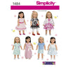 Simplicity Pattern 1484 18 Doll Clothes Image 1 From Patternsandplains.com