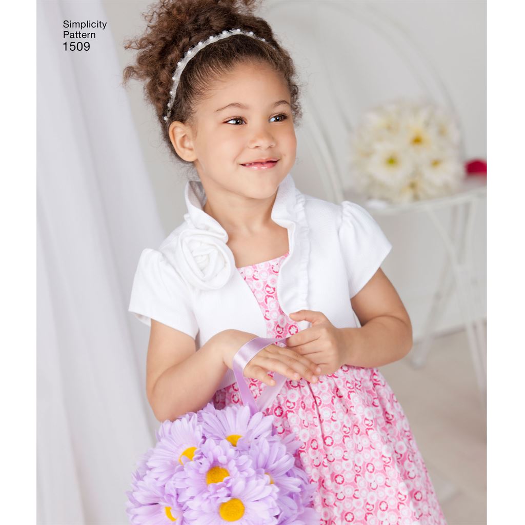 Simplicity Pattern 1509 Childs Vest Bolero and Bow Tie Image 1 From Patternsandplains.com