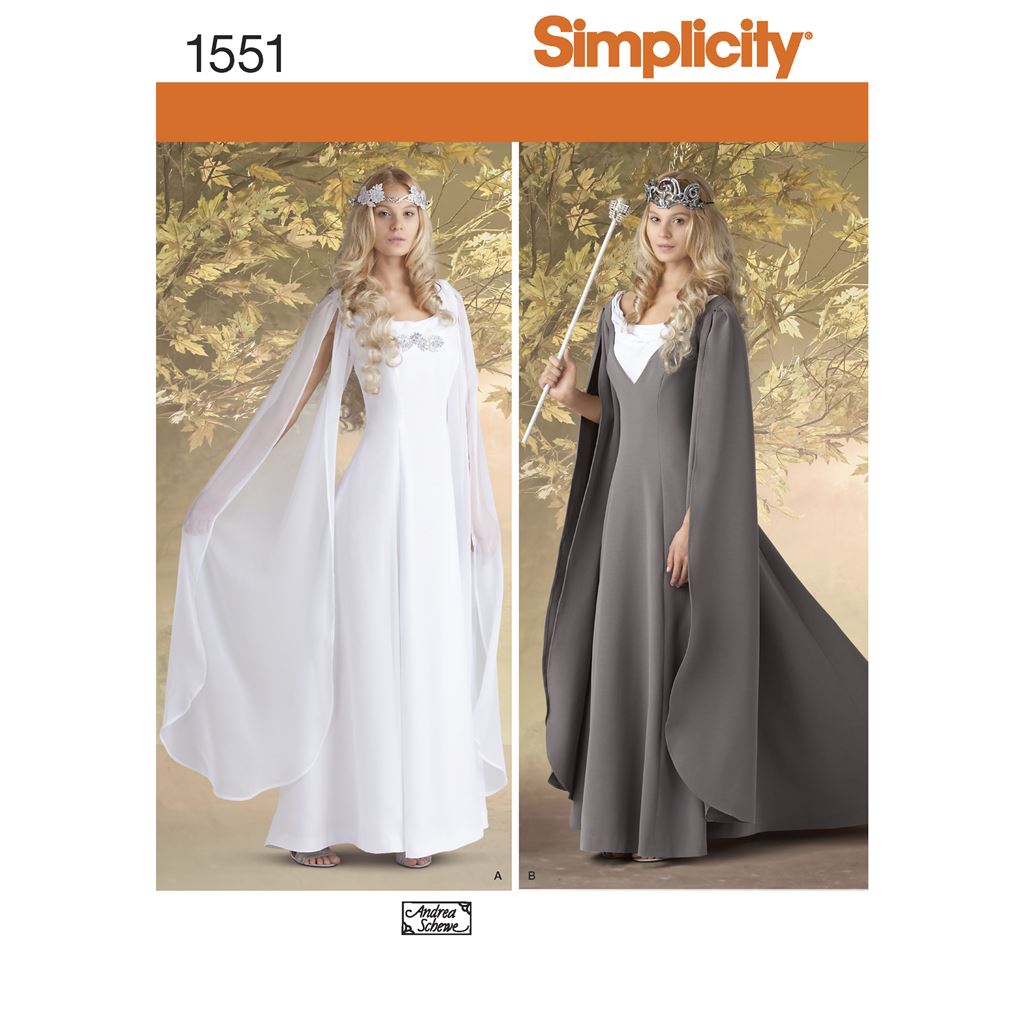 Simplicity Pattern 1551 Womens Costumes Image 1 From Patternsandplains.com