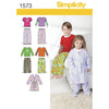 Simplicity Pattern 1573 Toddlers and Childs Loungewear Image 1 From Patternsandplains.com
