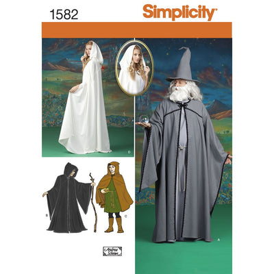 Simplicity Pattern 1582 Womens Men and Teen Costumes Image 1 From Patternsandplains.com