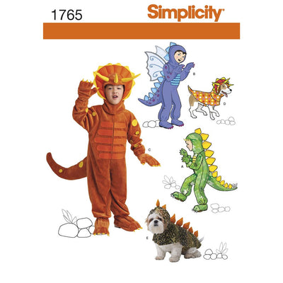 Simplicity Pattern 1765 Childs and Dog Costumes Image 1 From Patternsandplains.com